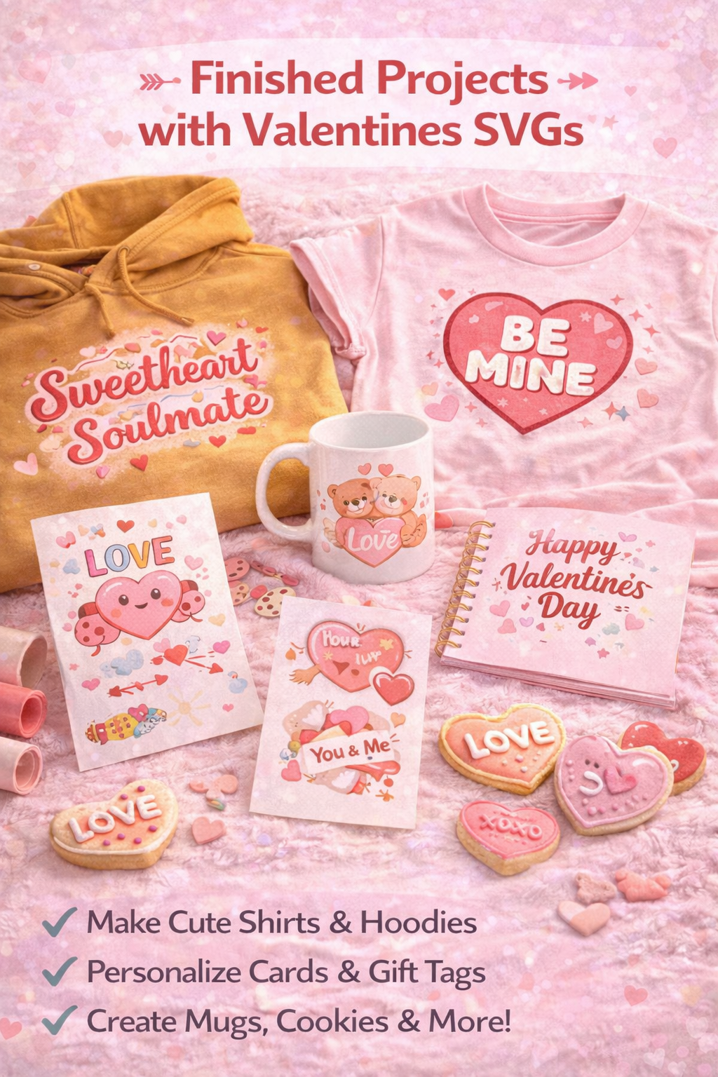 50 Valentines Day SVG Bundle – Retro Love Clipart | Digital Download for Cricut & Silhouette