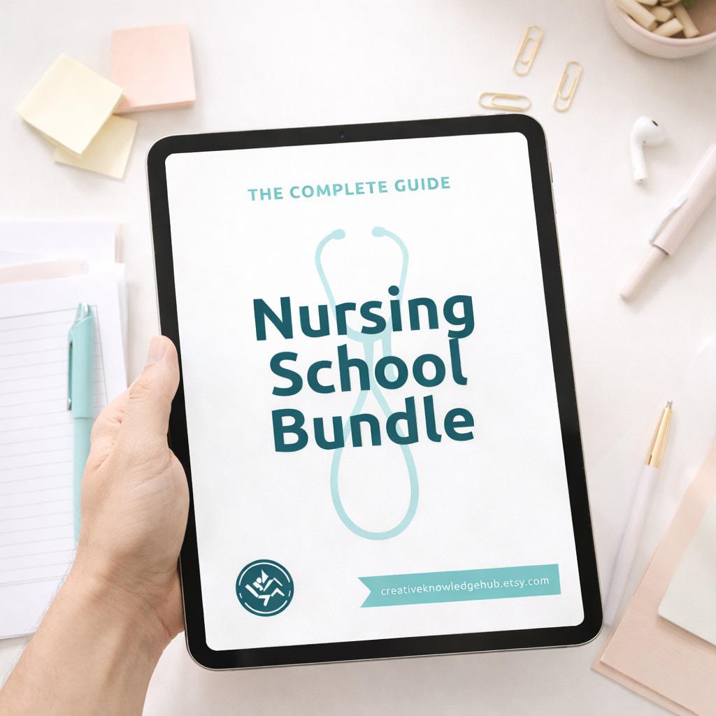 Ultimate Nursing School Bundle 2026 | NCLEX Study Guide, Med Surg, Pharmacology, Pediatrics, Fundamentals | Digital Download
